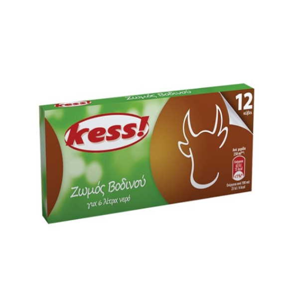KESS ΖΩΜΟΣ ΒΟΔΙΝΟΥ ΚΥΒΟΙ  120ΓΡ *12Τ