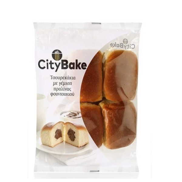 ΤΣΟΥΡΕΚΑΚΙΑ ΠΡΑΛΙΝΑΣ 400ΓΡ * 12Τ CITY BAKE