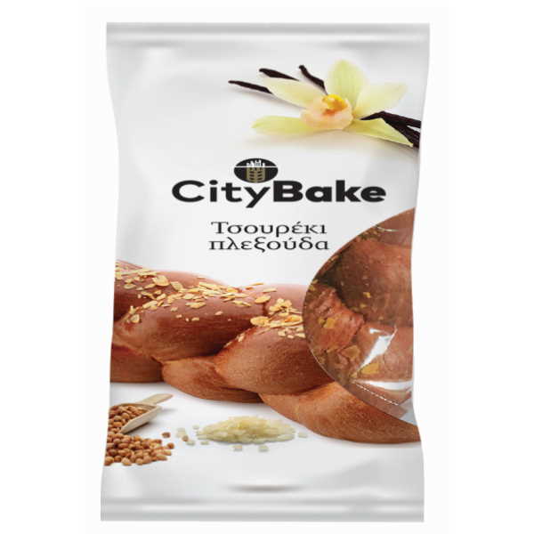 ΤΣΟΥΡΕΚΙ ΠΛΕΞΟΥΔΑ 450ΓΡ*12Τ CITY BAKE
