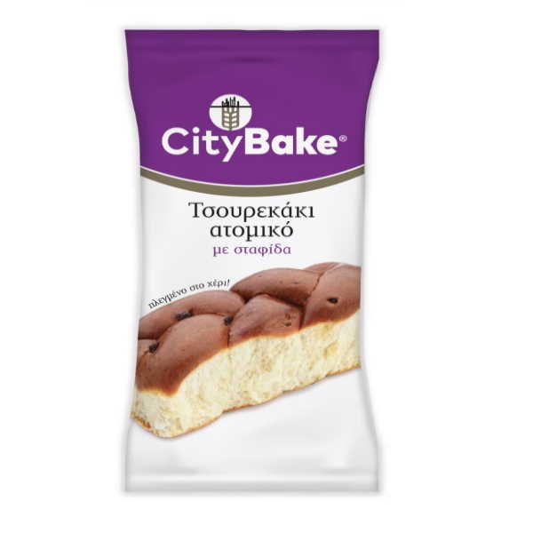 ΤΣΟΥΡΕΚΑΚΙ ΑΤΟΜΙΚΟ ΣΤΑΦΙΔΑ 80ΓΡ*20Τ CITY BAKE