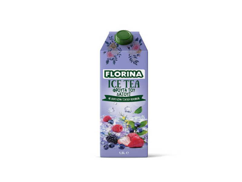 FLORINA ICE TEA ΦΡΟΥΤΑ ΤΟΥ ΔΑΣΟΥΣ  1,5ML*8Τ