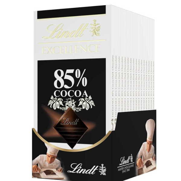 LINDT ΜΑΥΡΗ ΣΟΚ. 85% ΚΑΚΑΟ 20Τ  100ΓΡ