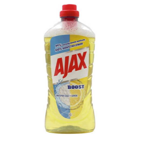 AJAX ΥΓΡΟ ΠΑΤΩΜΑΤΟΣ 1L *12Τ ΣΟΔΑ & ΛΕΜΟΝΙ