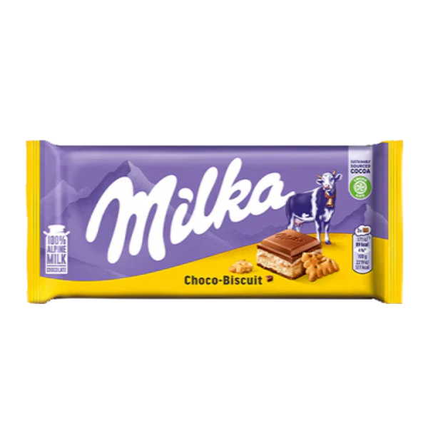 MILKA CREME & BISCUIT 100GR*18TEM