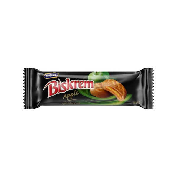ΜΠΙΣΚΟΤΑ BISKREM ΜΗΛΟ 80ΓΡ*24Τ MCVITIES