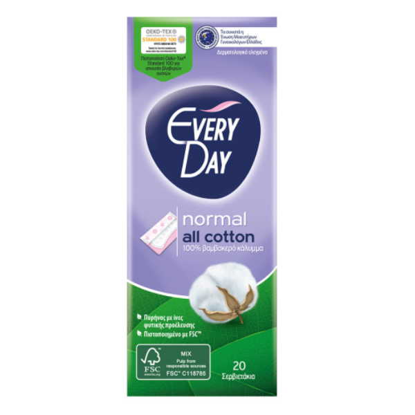 ΣΕΡΒΙΕΤΑΚΙ EVERYDAY NORMAL ALL COTON  (20ΤΕ/DIS) 100GR*24Τ
