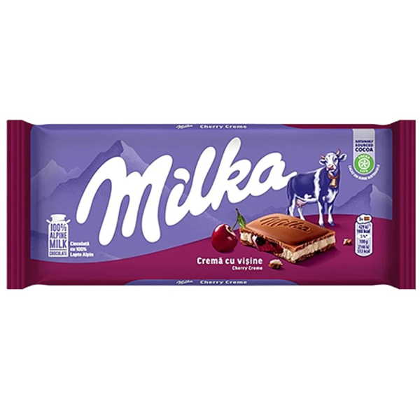 MILKA CHERRY 100GR*22T