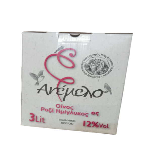 ΑΝΕΜΕΛΟ ΑΣΚΟΣ  ΟΙΝΟΣ ΡΟΖΕ ΗΜΙΓΛΥΚΟΣ 3L