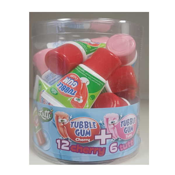 ΤΣΙΧΛΑ ΣΩΛΗΝΑΡΙ TUBBLE GUM MIX 12 CHERRY + 6 TUTTI (18TEM)