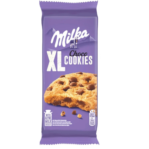 MILKA ΜΠΙΣΚ. XL CHOCO COOKIES 184GR*10Τ