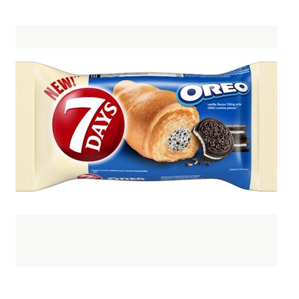 7D ΚΡΟΥΑΣΑΝ CREAM VANILIA & OREO 70GR*20TEM