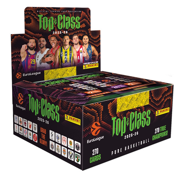TOP CLASS EUROLEAGUE ΚΑΡΤΕΣ 2026 DISP. 24T PANINI 2E