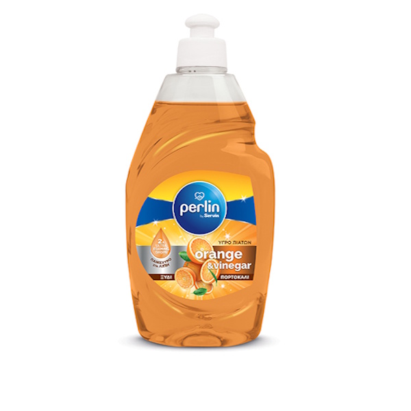 SERVIN PERLIN ΥΓΡΟ ΠΙΑΤΩΝ ORANGE&VINEGAR 450ML*20TEM