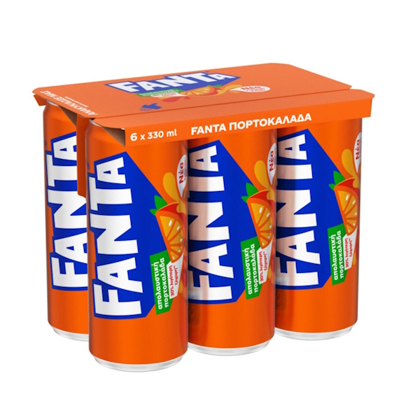 FANTA ΠΟΡΤ/ΔΑ 30% ΛΙΓΟΤΕΡΗ ΖΑΧΑΡΗ  ΚΟΥΤΙ 330ML 4*6PACK