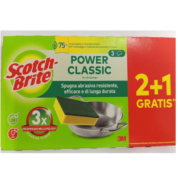 SCOTCH BRITE ΣΦΟΥΓΓΑΡΙ 3 ΜΑΖΙ*12Τ