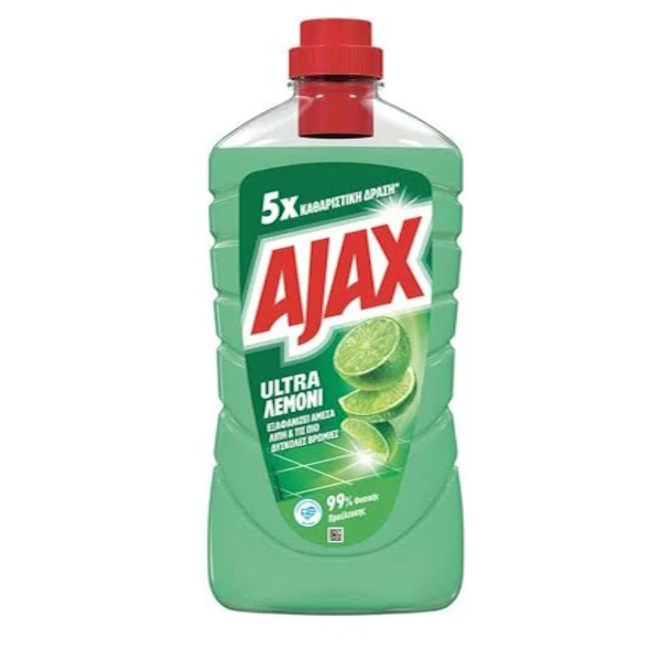AJAX ΥΓΡΟ ΠΑΤΩΜΑΤΟΣ 1L *12Τ ULTRA ΛΕΜΟΝΙ