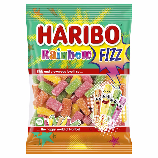 ΖΕΛΕ HARIBO RAINBOW FIZZ 85 ΓΡ*30 ΤΕΜ