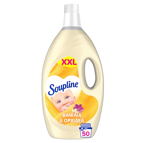 SOUPLINE ΜΑΛΑΚΤΙΚΟ ΒΑΝΙΛΙΑ & ΟΡΧΙΔΕΑ  4L*4Τ 50ΜΕΖ