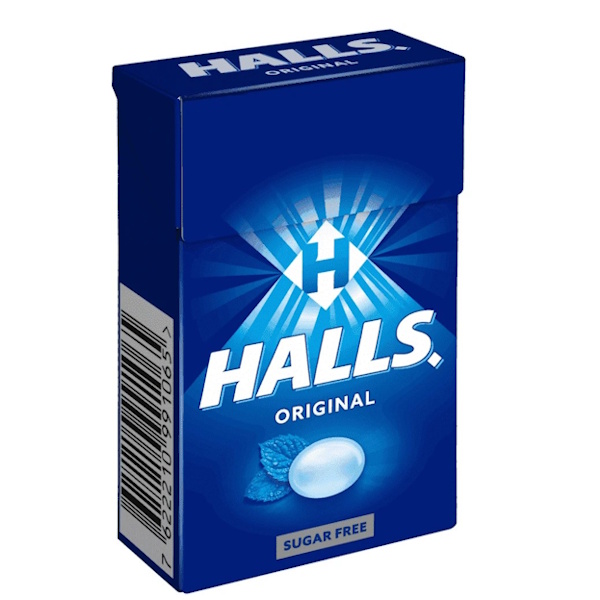 HALLS ΚΟΥΤΙ Χ.Ζ ORIGINAL ΜΠΛΕ 12TEM*28ΓΡ