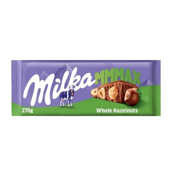 MILKA WHOLE HAZELNUTS 250GR*14Τ