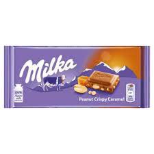 MILKA PEANUT CRISPY CARAMEL 90GR*24ΤΕΜ
