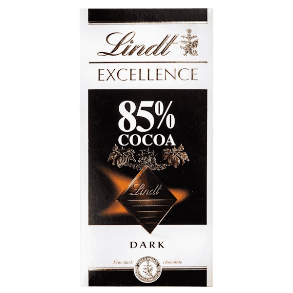 LINDT ΜΑΥΡΗ ΣΟΚ. 85% ΚΑΚΑΟ 20Τ  100ΓΡ